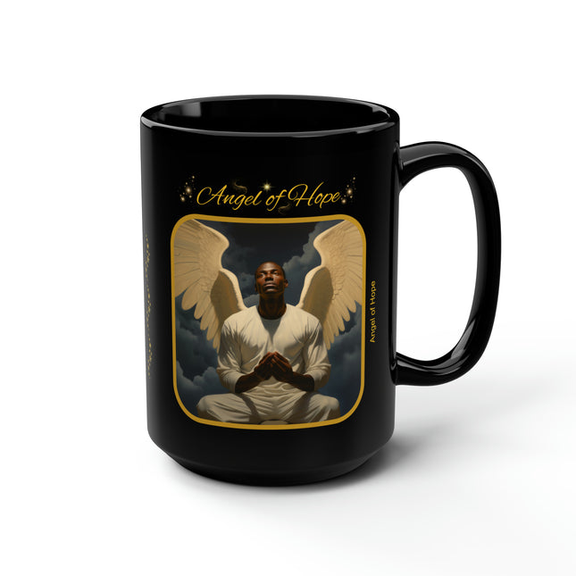 Angel of Hope mug - black 15oz