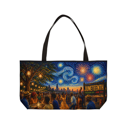 Juneteenth Night Swirls - Weekender Tote Bag