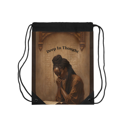 Deep In Thought - drawstring bag