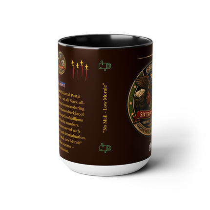 Six Triple Eight Postal Battalion - 15oz brown mug