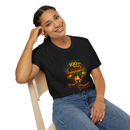 Passing The Torch - T-shirt - Black History Month 100 Year Anniv