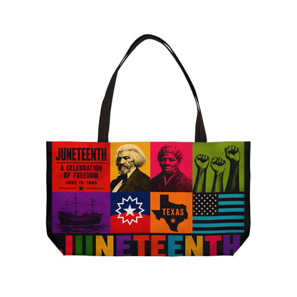 Juneteenth Pop Heritage Weekender Tote