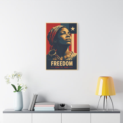 Juneteenth Freedom - Canvas Print