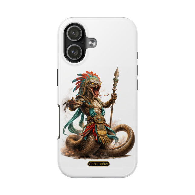 Xolotl the Cobra – Serpent of the Sun Temple - iPhone Case