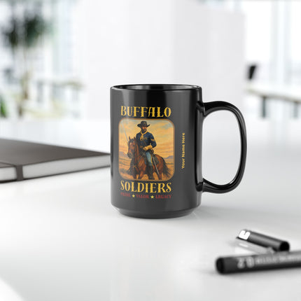 Buffalo Soldiers - Pride Valor Legacy – 15oz mug - black