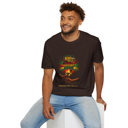 Passing The Torch - T-shirt - Black History Month 100 Year Anniv