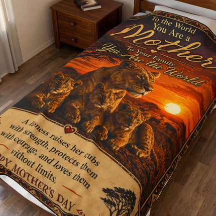 A Mother's Strength - plush blanket