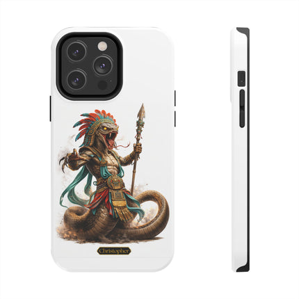 Xolotl the Cobra – Serpent of the Sun Temple - iPhone Case