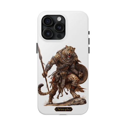 Thabo the Leopard – Spear of the Savanna - iPhone Case