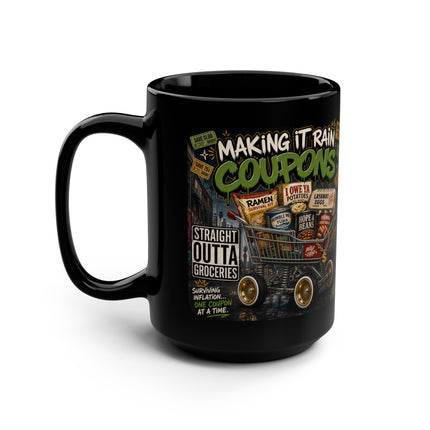 Making It Rain Coupons™ – 15oz Black Mug