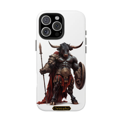 Leonas the Bull – Shield of Sparta - iPhone Case