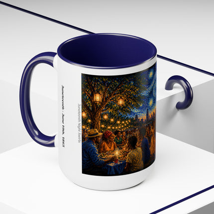 Juneteenth Night Swirls – 15oz Mug