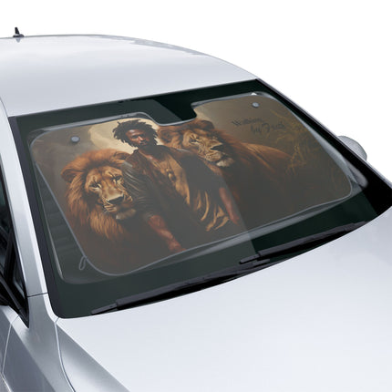 Walking By Faith - Car Windshield Sunshade