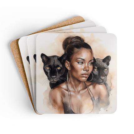 Strength and Beauty - coaster set