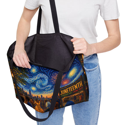 Juneteenth Night Swirls - Weekender Tote Bag