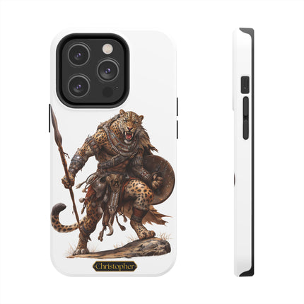 Thabo the Leopard – Spear of the Savanna - iPhone Case