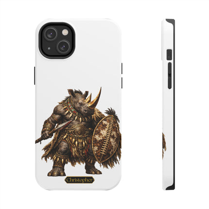 Shaka the Rhino – Warrior Chief - iPhone Case