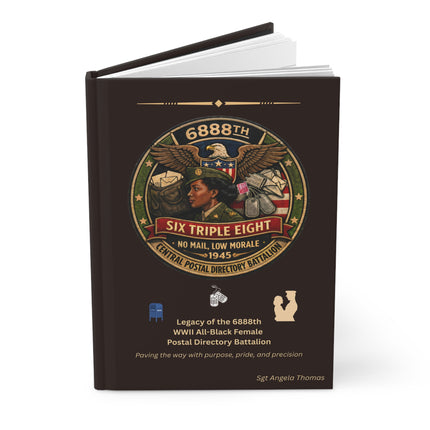 Six Triple Eight Postal Battalion - personalized journal - brown