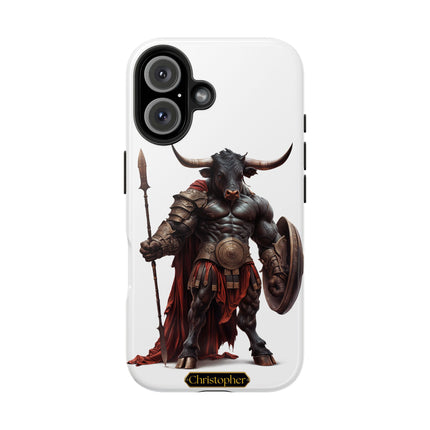 Leonas the Bull – Shield of Sparta - iPhone Case