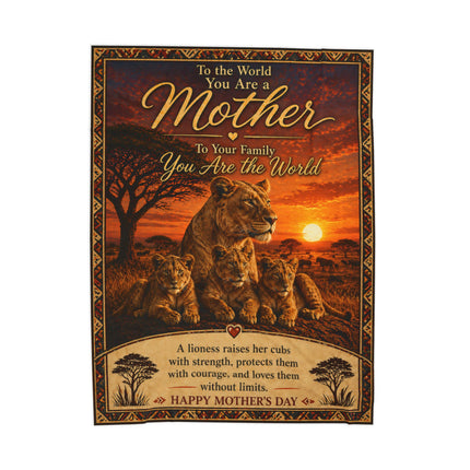 A Mother's Strength - plush blanket