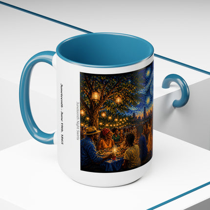 Juneteenth Night Swirls – 15oz Mug