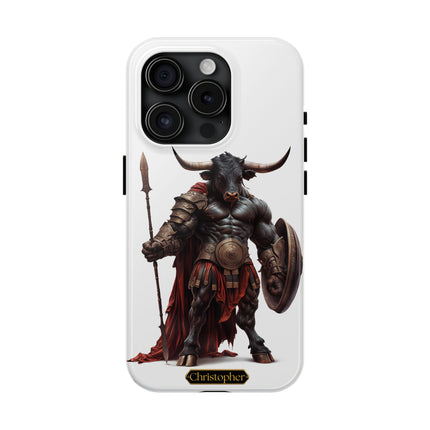 Leonas the Bull – Shield of Sparta - iPhone Case