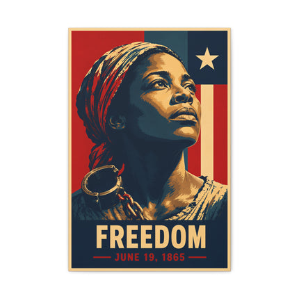 Juneteenth Freedom - Canvas Print