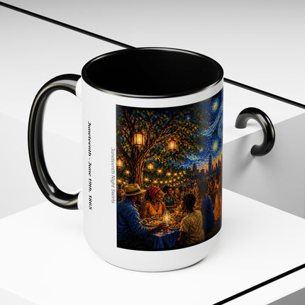 Juneteenth Night Swirls – 15oz Mug