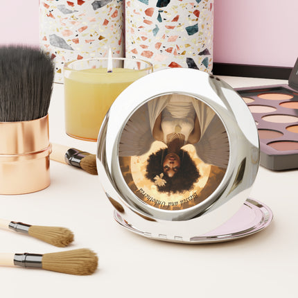 Blessed and Unbothered - compact mirror