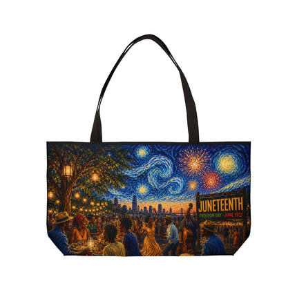 Juneteenth Night Swirls - Weekender Tote Bag