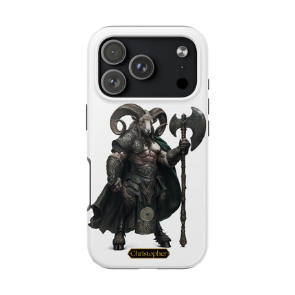 Caelan the Ram – Warden of the Clans - iPhone Case