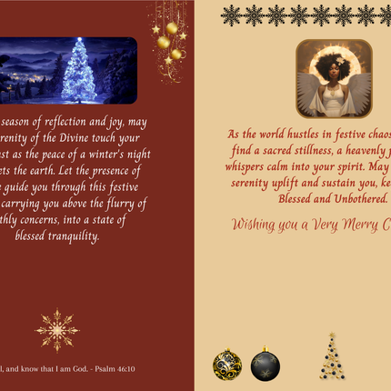 Blessed and Unbothered - Christmas Cards