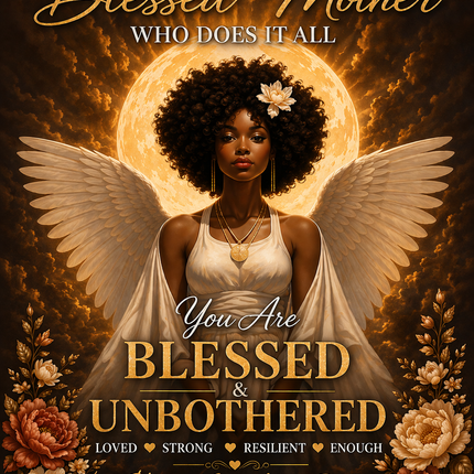 Blessed and Unbothered - plush blanket