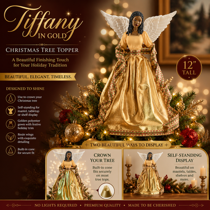 Christmas Tree Topper - Tiffany In Gold