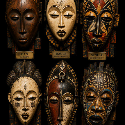 Tribal Masks Gallery - Jigsaw Puzzle - 500 pieces