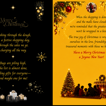 Dashing Through the Dough - Christmas Cards