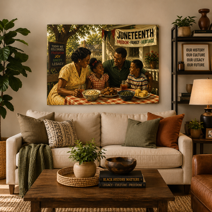 Juneteenth Americana - canvas print