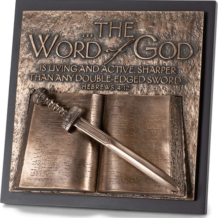 Word of God - Bronze Tone Sculpture Plaque
