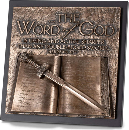 Word of God - Bronze Tone Sculpture Plaque
