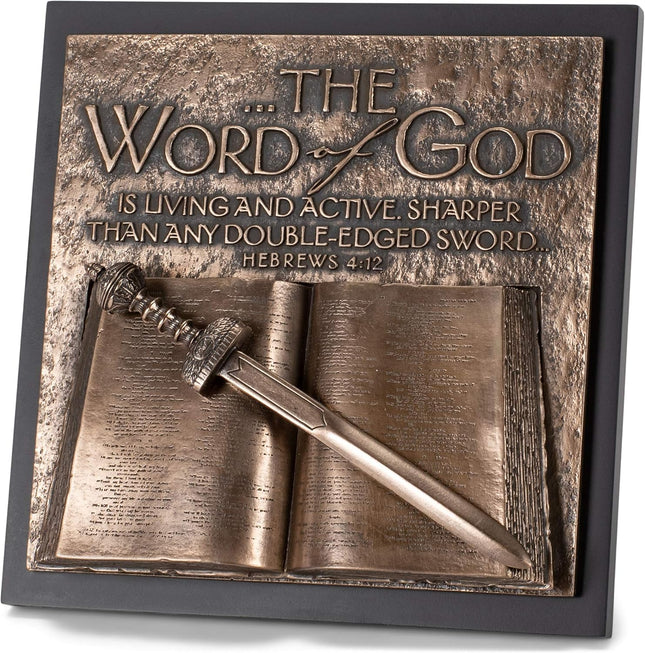 Word of God - Bronze Tone Sculpture Plaque