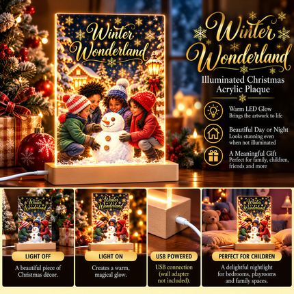 Winter Wonderland – Illuminated Christmas Acrylic Plaque