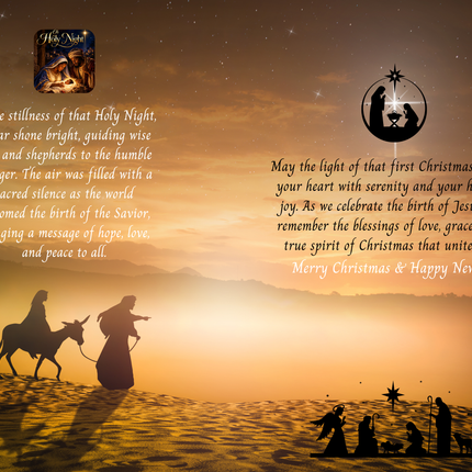 Oh Holy Night - Christmas Cards
