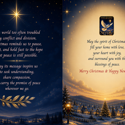 Peace On Earth - Christmas Cards