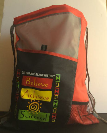 Believe Achieve Succeed - Drawstring Backpack