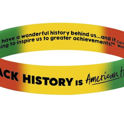 Black History is American History - Silicone Bracelet