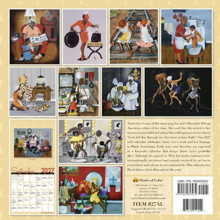 The Art of Annie Lee - 2027 calendar
