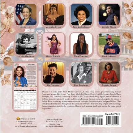 Ladies First 2027 Black History Calendar