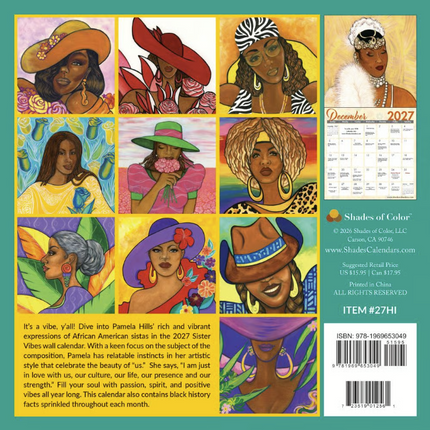 Sister Vibes 2027 Calendar by Pamela Hills