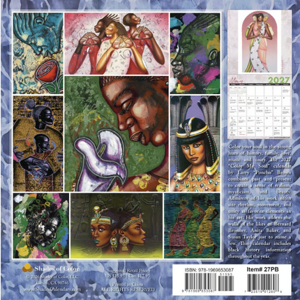 Color My Soul 2027 Wall Calendar by Poncho Brown