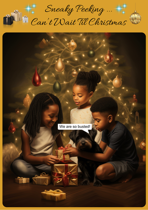 Sneaky Peeking - Christmas Cards